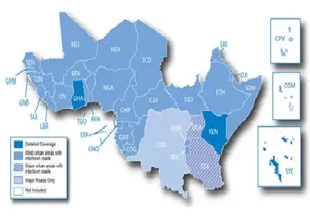 CN East & West Africa NTU for Garmin Devices - On Micro SD Card